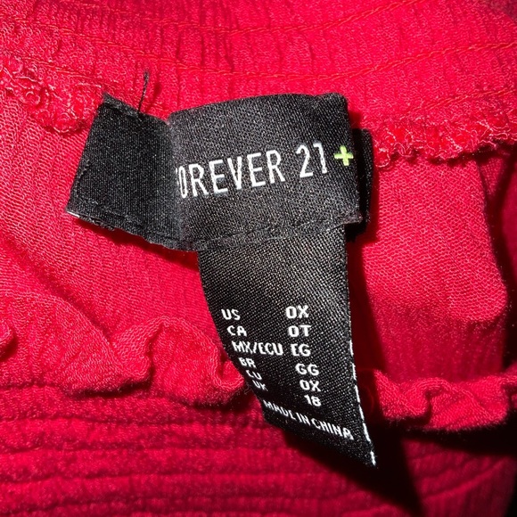 Forever 21 plus red Palazzo pants - Picture 9 of 12